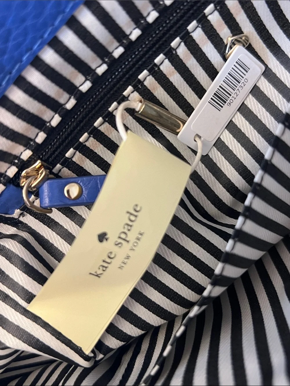 Kate Spade Colorblock Leather Satchel Crossbody Bag Whipstitch Navy Red Blue NWT